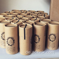 Papierrohrbehälter Zylinder Kraft umweltfreundliche Verpackung